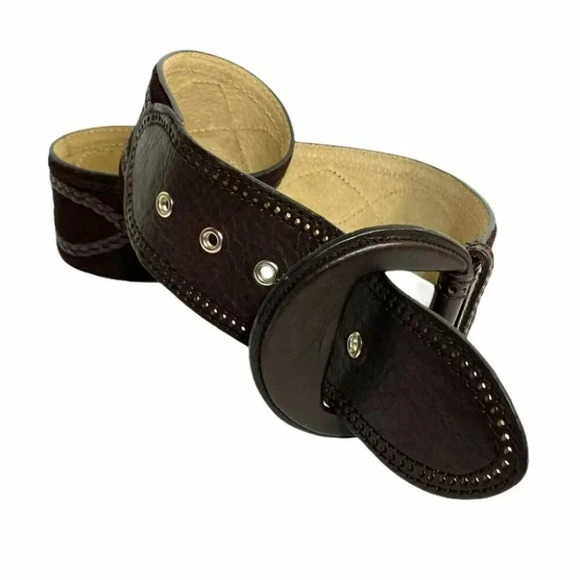 Another Line M brown leather 2.5” thick belt - Picture 3 of 9